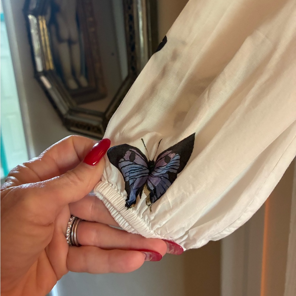 Johnny Was Colorful Butterfly Dress - Picture 6 of 8